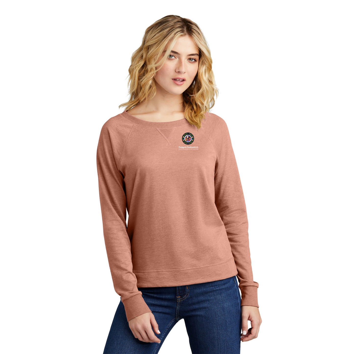 District® Women’s Featherweight French Terry™ Long Sleeve Crewneck - DT672