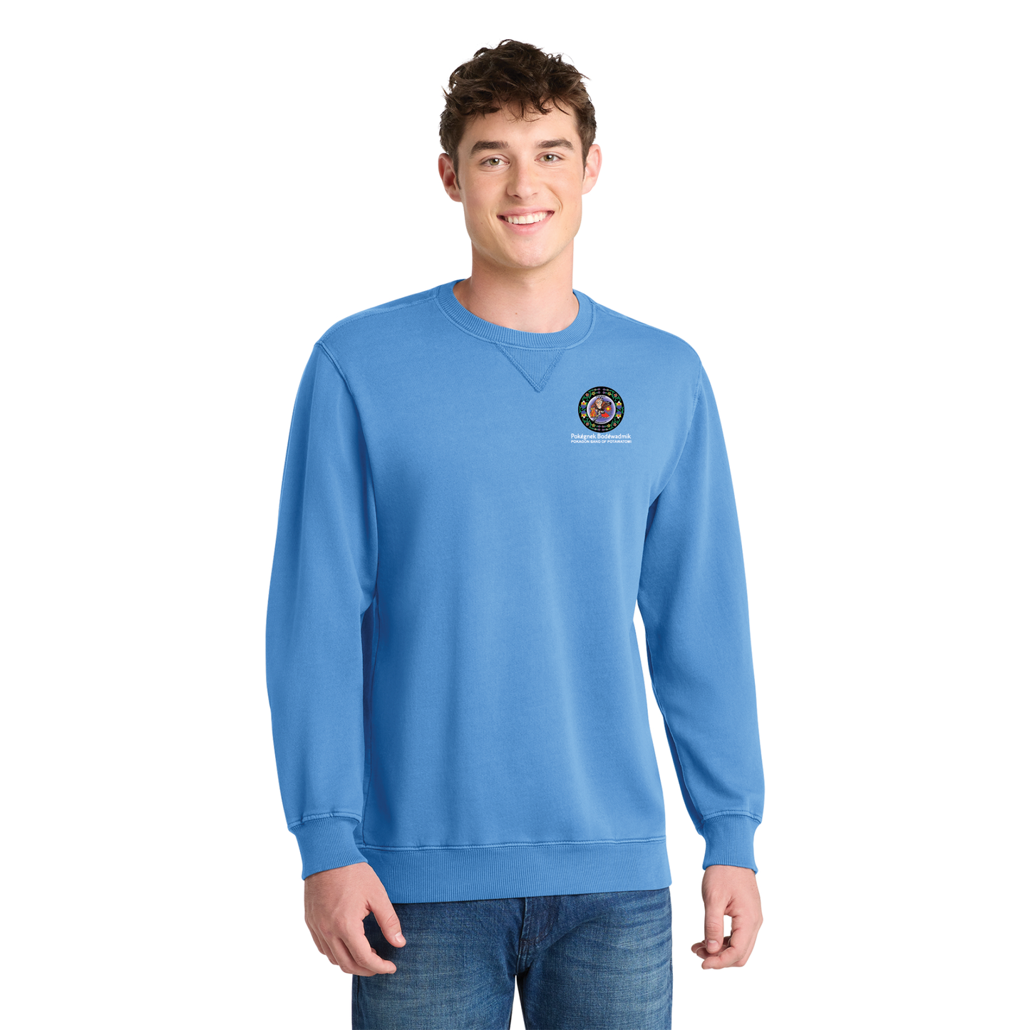 Port & Co™ Beach Wash® Garment-Dyed Crewneck Sweatshirt
