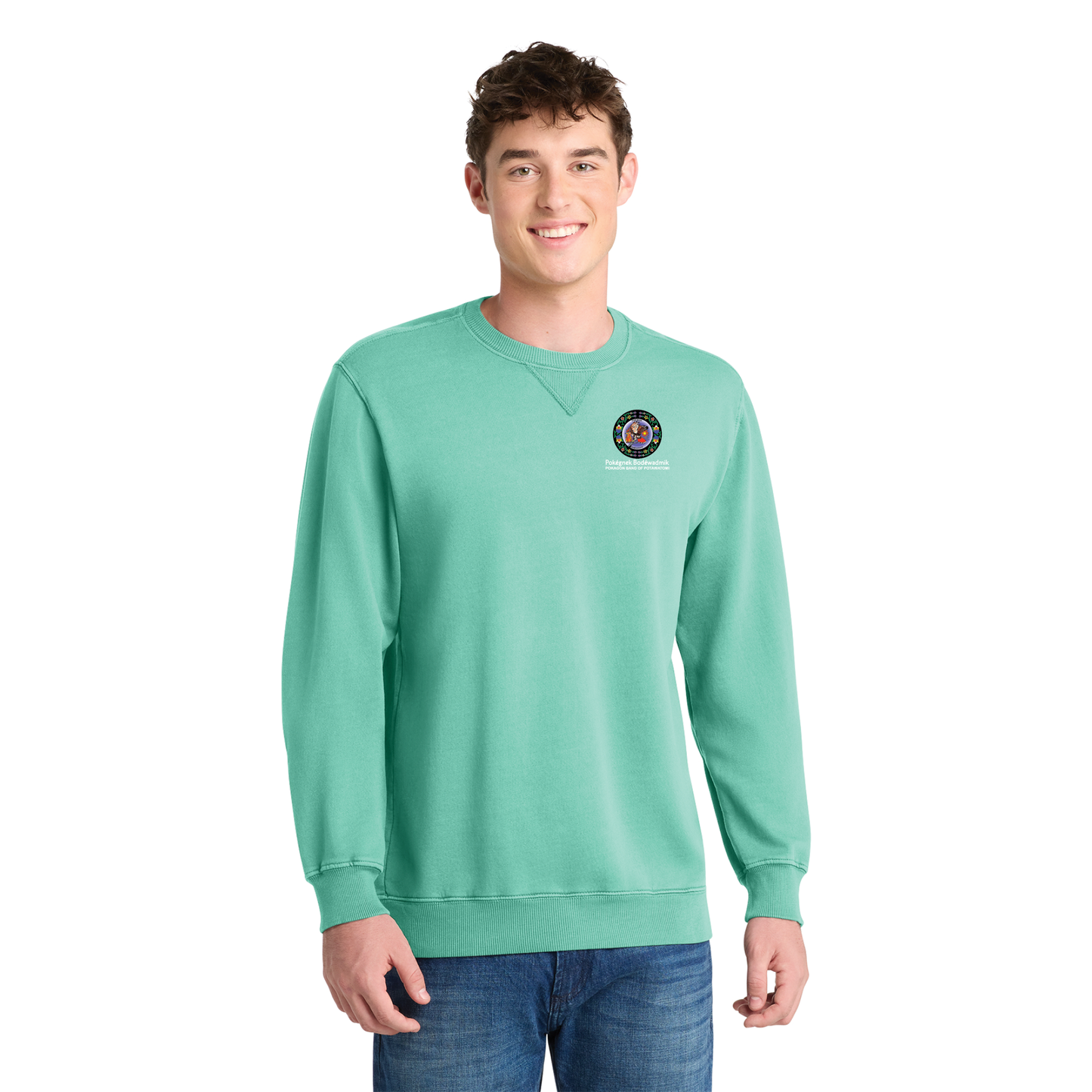 Port & Co™ Beach Wash® Garment-Dyed Crewneck Sweatshirt