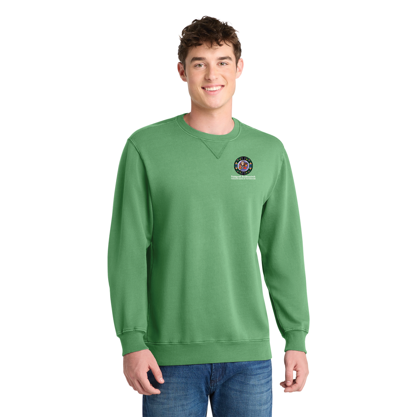 Port & Co™ Beach Wash® Garment-Dyed Crewneck Sweatshirt