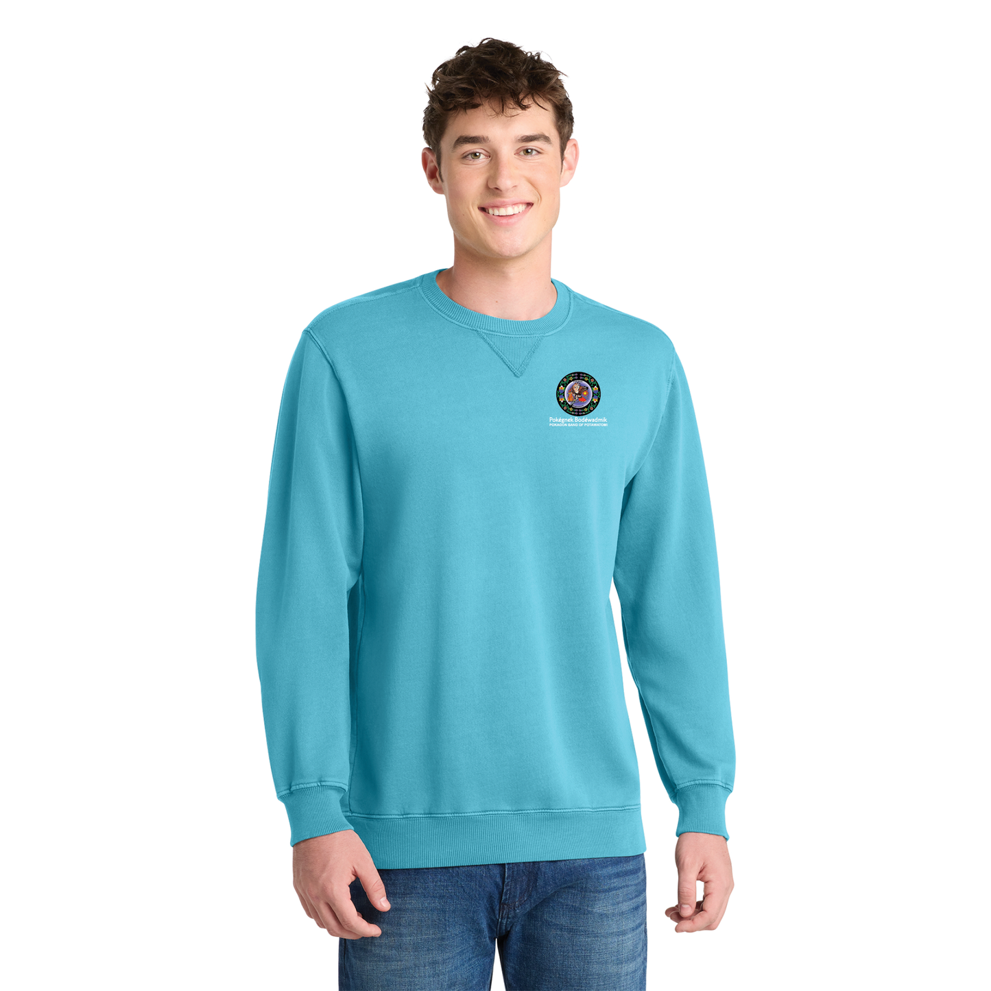 Port & Co™ Beach Wash® Garment-Dyed Crewneck Sweatshirt