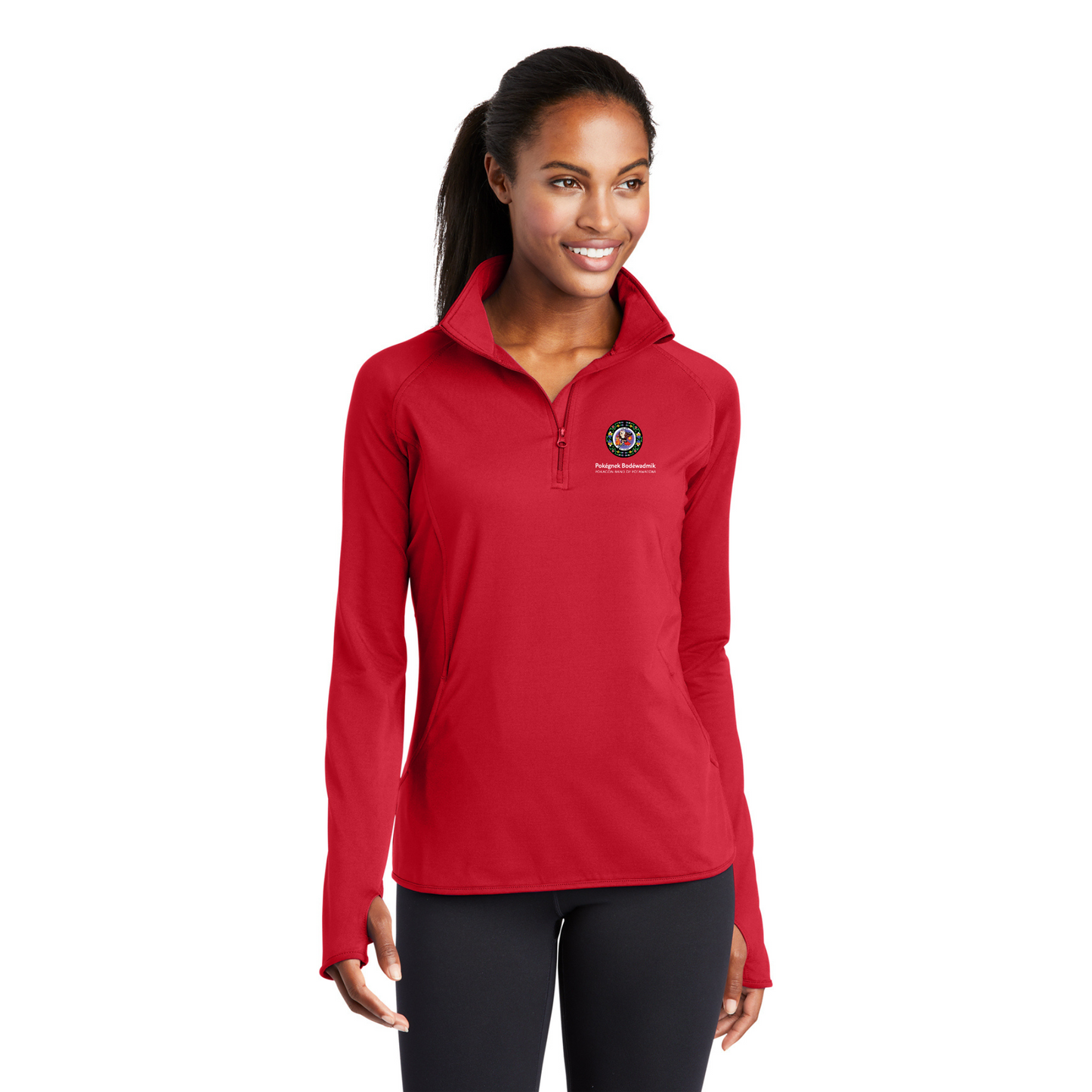 Sport-Tek® Women's Sport-Wick® Stretch 1/4-Zip Pullover - LST850