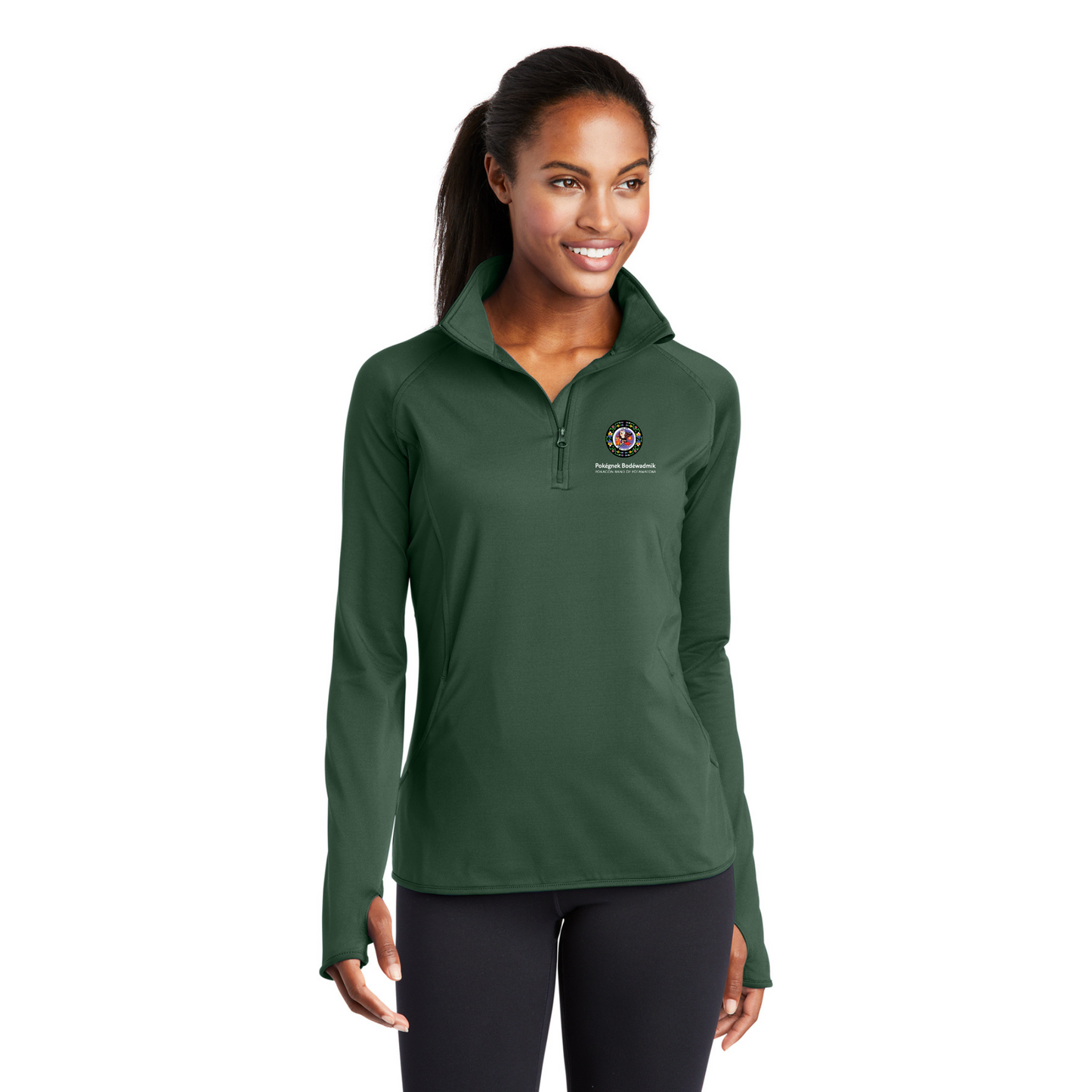 Sport-Tek® Women's Sport-Wick® Stretch 1/4-Zip Pullover - LST850