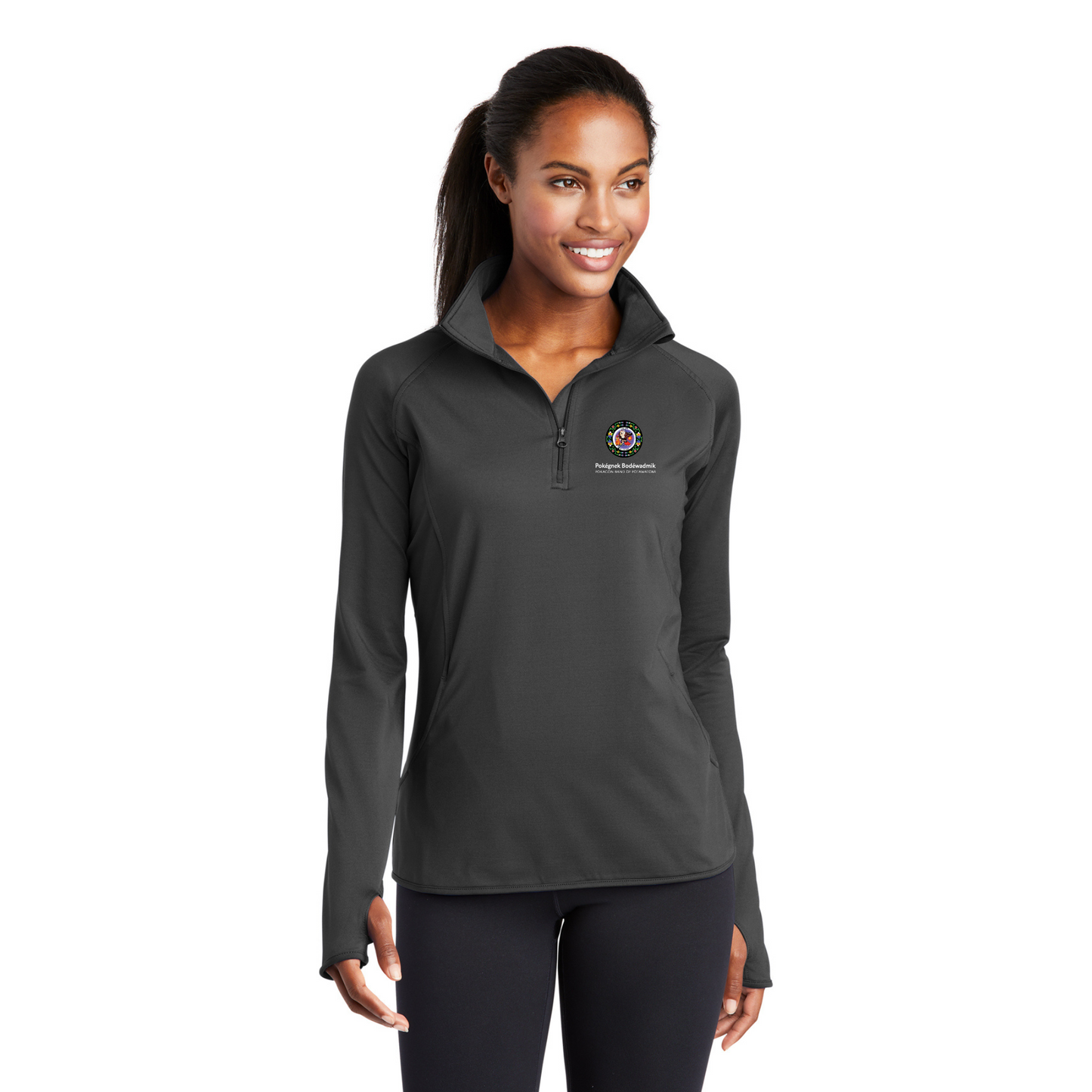 Sport-Tek® Women's Sport-Wick® Stretch 1/4-Zip Pullover - LST850