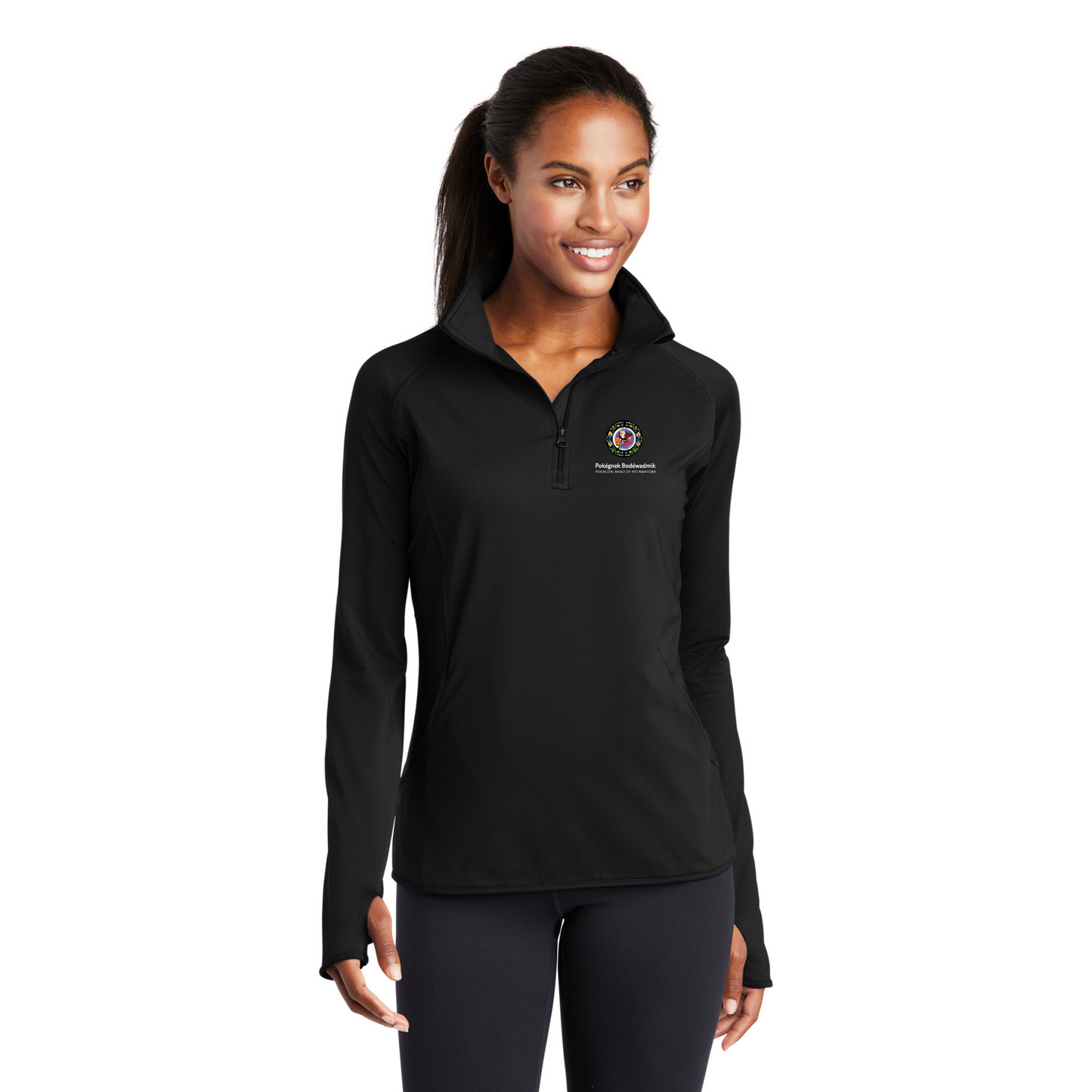 Sport-Tek® Women's Sport-Wick® Stretch 1/4-Zip Pullover - LST850