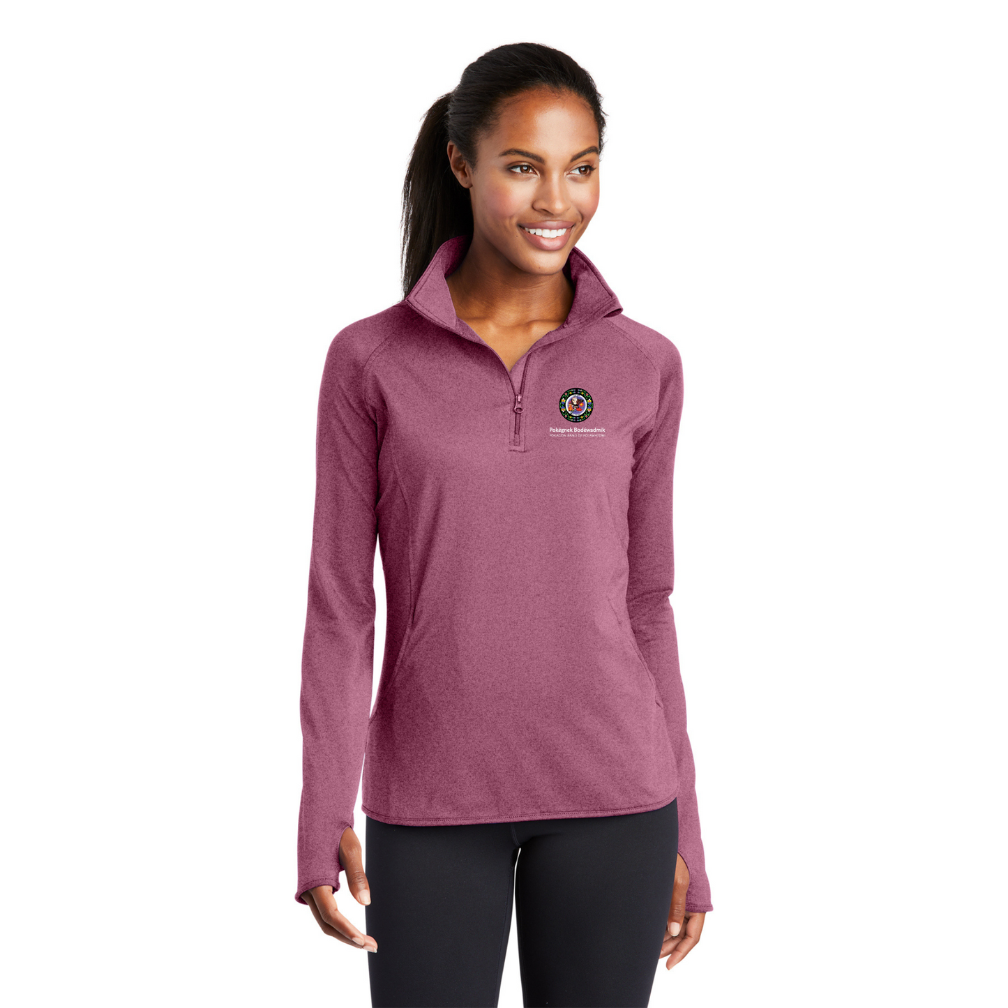 Sport-Tek® Women's Sport-Wick® Stretch 1/4-Zip Pullover - LST850