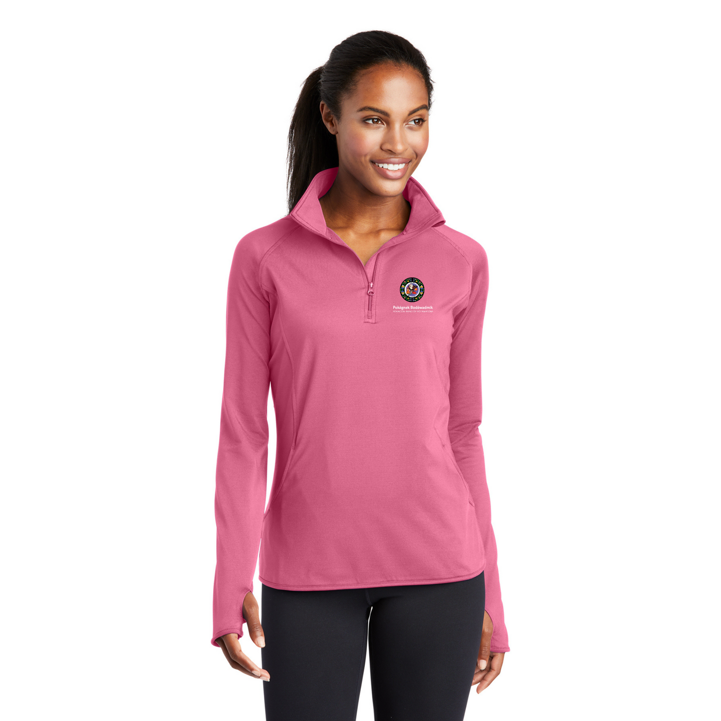 Sport-Tek® Women's Sport-Wick® Stretch 1/4-Zip Pullover - LST850