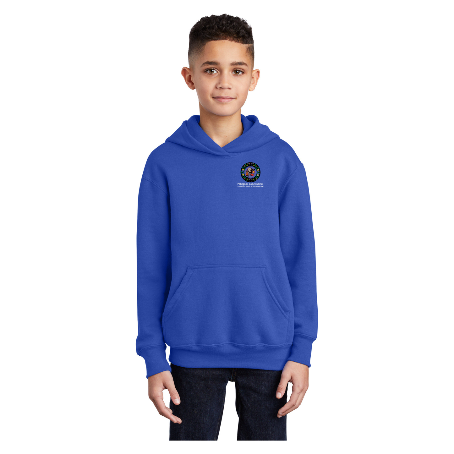 Port & Company® Youth Core Fleece Pullover Hooded Sweatshirt - PC90YH