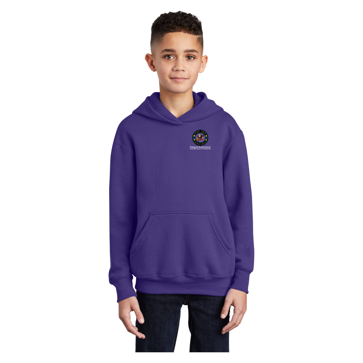 Port & Company® Youth Core Fleece Pullover Hooded Sweatshirt - PC90YH