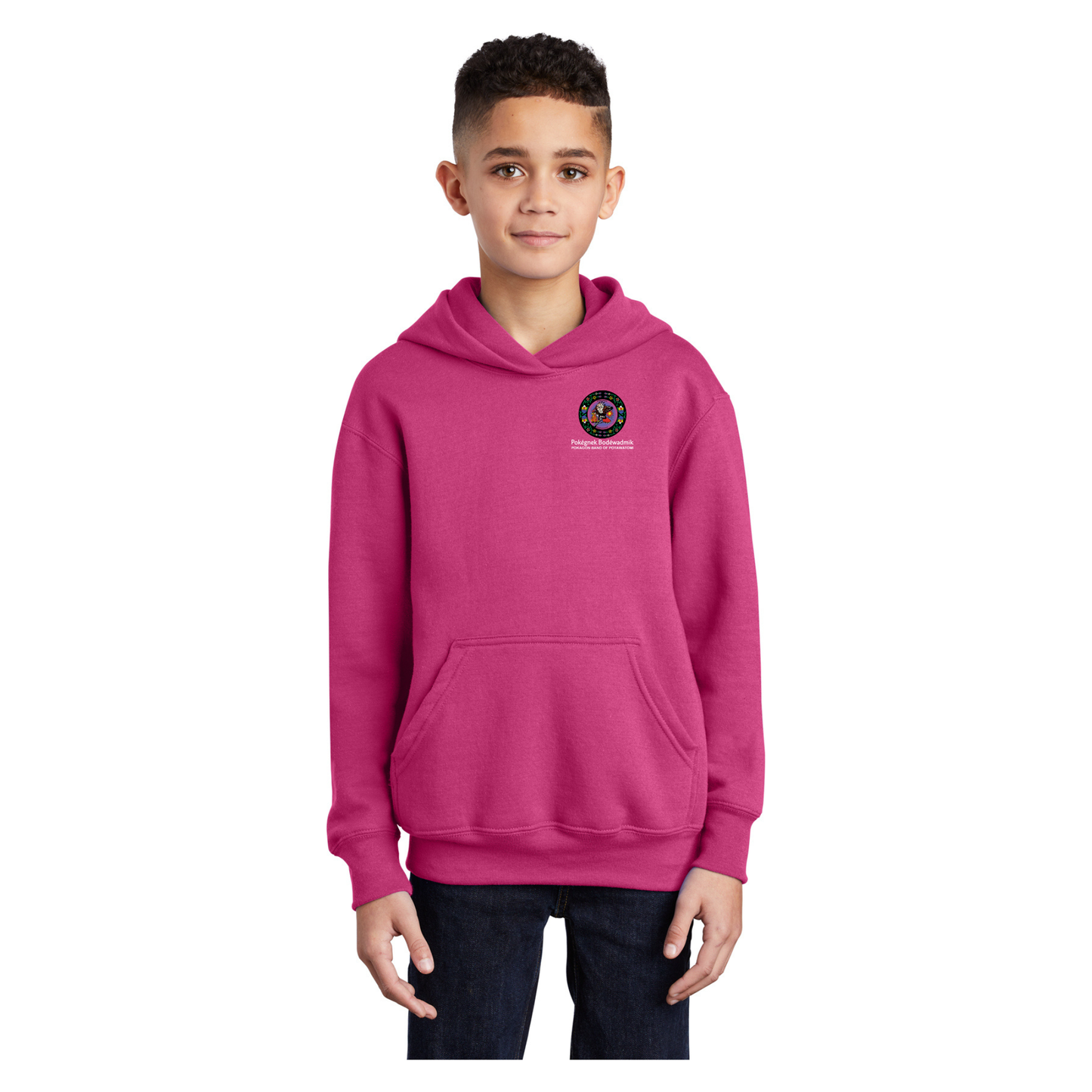 Port & Company® Youth Core Fleece Pullover Hooded Sweatshirt - PC90YH