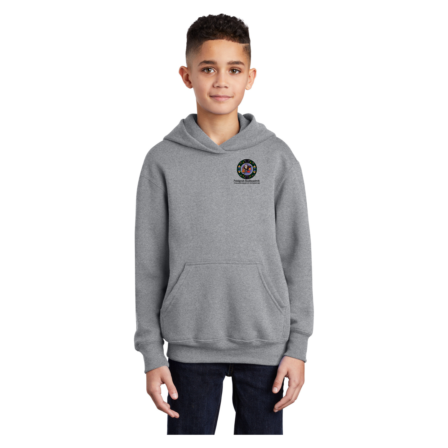 Port & Company® Youth Core Fleece Pullover Hooded Sweatshirt - PC90YH