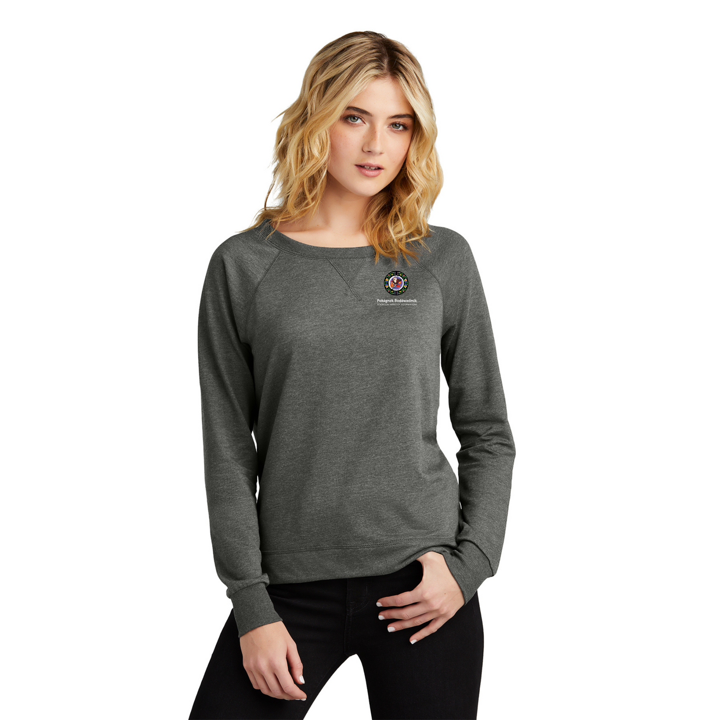 District® Women’s Featherweight French Terry™ Long Sleeve Crewneck - DT672
