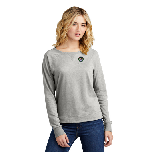 District® Women’s Featherweight French Terry™ Long Sleeve Crewneck - DT672